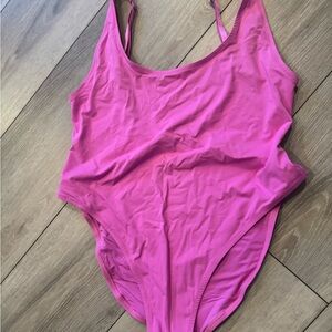 SKIMS Pink One Piece Swimsuit